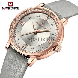 Other Watches Watch for Women NAVIFORCE 2023 New Arrival Fashion Female Wrist Watches Quartz Waterproof Leather Strap Ladies Clock Reloj Mujer J230728