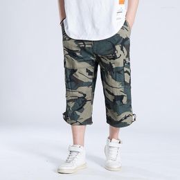 Men's Shorts Summer Casual Pants Loose Fat Large Overalls 7-point 200-280 Kg