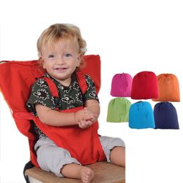 Baby Sack Seats Portable High Chair Shoulder Strap Infant Safety Seat Belt Toddler Feeding Seat Cover Harness Dining Chair coverZZ