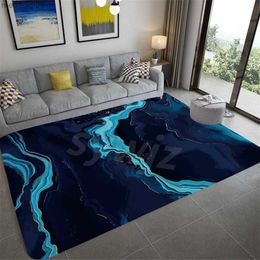 Carpets 2023 Modern Fashion Marble Print Floor Mat Bedroom Living Room Children's Carpet Kitchen Corridor Entry Door Mat Home Decoration R230731