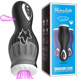Automatic Male Masturbator Cup Glans Massager Vibration Stroker Blowjob Vagina Pennis Delay Lasting Trainer sex toy for Mens
