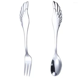 Dinnerware Sets Stainless Steel Flatware Set Forks And Spoons For Camping Hiking Traveling Outdoor Dining