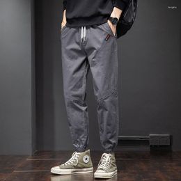 Men's Pants Spring/summer 2023 Cotton Overalls Trousers Fashion Loose Slacks Beam Foot Movement Boys