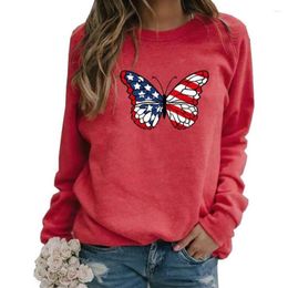 Women's Hoodies Winter Christmas Women Sweatshirt Butterfly Graphic Print Pullover Tops Ladies Girls Kawaii Sweatshirts 2023