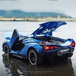 Diecast Model Cars Miniature Diecast 124 Alloy Car Model Sian FKP37 Supercar Metal Vehicle Collection for Children's Gift Birthday Toy Kids Boys x0731