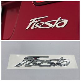 Fiesta ABS Logo Car Emblem Rear Trunk Lid Decal badge sticker For Ford Fiesta auto accessories252i