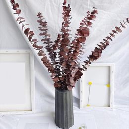 Decorative Flowers Dried Eucalyptus Stem 10/20Pcs Practical Release Stress Unique Smell Wedding Party Fake Plant Decor Home