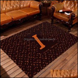 Carpets Designer Creative Nordic Home Thicken Soft Carpet Anti-Skid Livingroom Floor Mats Modern Bedroom Kids Room Play Mat Drop Deliv Dh9Rx