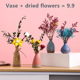 Vases Vase Mini Small Ins Nordic Modern Coffee Table Desktop Living Room Flowers Arrangement Decoration Dried Flower Home Decor