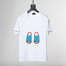 T Shirt Printing Summer Men's Designer T-shirt Fashion Letter Slipper Print Short Sleeve Women's T-shirt Luxurys Casual Clothing Tops