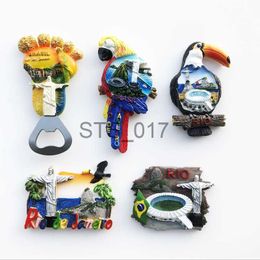 Fridge Magnets Brazil Rio scenery 3D Fridge Magnets Tourism Souvenir Refrigerator Sticker Collection Handicraft Gift x0731