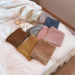 Storage Bags Plush Cosmetic Pencil Case Lambwool Makeup Pouch Bag Soft Travel Toiletry Female Beauty Necesserie Brushes Organiser Clutch