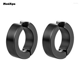 Hoop Earrings Punk Non Piercing Clip For Man Woman Titanium Steel Magnetic Type Stud Teens Hip Hop Style Ear Ring Jewellery Accessories