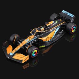 Diecast Model Cars Bburago 143 2022 F1 McLaren MCL36 #3 Daniel Ricciardo #4 Lando Norris Alloy Luxury Vehicle Diecast Cars Model Toy Formula One x0731
