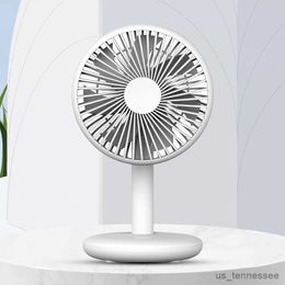 Electric Fans Desktop Office Quiet Cooling Fans 1200mAh Battery Capacity Mini Desktop Fan Low Noise Floor Fans for Home Office Camping Outdoor R230802