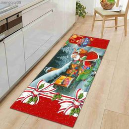 Carpets Christmas Kitchen Mats Bedroom Floor Entrance Doormat Living Room Long Carpet Home Aisle Door Bathroom Anti-slip Foot Rug Tapis R230731