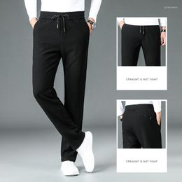 Men's Pants Mens Summer Casual Solid Sports Waffle Soft Elasticity Loose Thin Slim Fit Trousers Jogger Sweatpants Streetwear Training