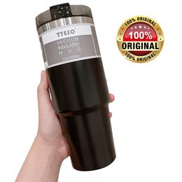 Tumblers TYESO Thermal Cup thermos water bottle for Coffee Mug Stainless Steel Vacuum Flask Tumbler with Straw Travel insulated Drinkware 230731