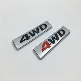 3D Metal 4WD Logo For Hyundai Santa fe Tucson Car Rear Body Emblem Badge Sticker 863402W000286S