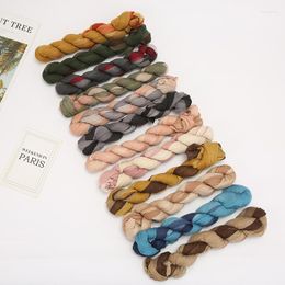 Scarves Cross-Border Voile Gradient Color Crumpled Hand-Painted Thin Twist Scarf One Piece Drop Factory Direct Sa