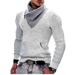 Men's Sweaters Fashion Long Sleeve Turtleneck Knit Sweater Autumn And Winter Versatile Harajuku Jumper Comfortable Bottoming Shirt