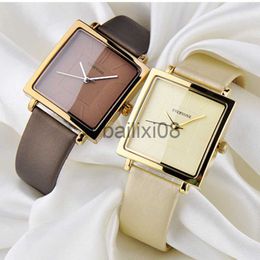 Other Watches Square Women Watches Leather Band Quartz Watch Elegant Ladies Dress Business Wristwatches Simple Waterproof Reloj Mujer J230728