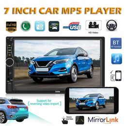 7 Inch A7 2 Din Touch Screen Car Stereo FM Radio Bluetooth Mirror Link Multimedia MP5 Player AUX FM Radio Car Electronics256W