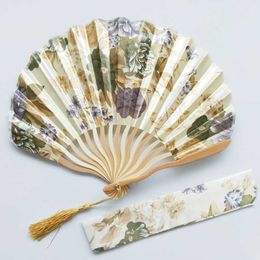 Chinese Style Products Elegant Flower Hand Fold Fan Style Wedding Party Prop Gift