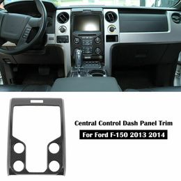 Carbon Fibre Black Multi-media Centre Control Panel Trim For Ford F150 Raptor 2009-2014 ABS2242
