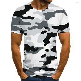 Men's T Shirts 2023 Male Camouflage T-shirt Summer Casual 3D Shirt Printing O-neck Fashion Graphic Large Size Streetwear