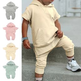 Clothing Sets Essentials Kids 2 Pieces For Girls Clothes Boys Hoodies Top Pants Children s Suit Tracksuit Youth Sportwear 230731