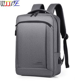 Men 15 6inch Laptop Backpack External USB Charging Computer Backpacks Waterproof Travel Bag for Unisex High Quality311s