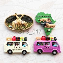 Fridge Magnets World Travel Fridge Magnet Souvenir The South Africa LionTAXI Kenya Giraffe Refrigerator Magnets Sticker Kitchen Country Crafts x0731