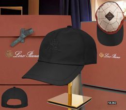 2024 Mens Womens Caps Fashion Baseball Cap Loroe Piana Cotton Cashmere Hats Fitted Hats Summer Snapback Embroidery Casquette Beach Hats Loro Pian