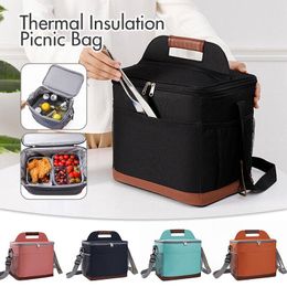 Storage Bags Large Capacity Insulated Cooler Picnic Outdoor Camping Lunch Hamper Basket Food Thermal Box Portable Ice Fridge Bag