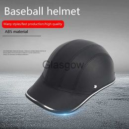 Motorcycle Helmets Motorcycle Half Helmet Baseball Cap Style Half Face Helmet Electric Bike Scooter AntiUV Safety Hard Hat Motorcycle Accessories x0731