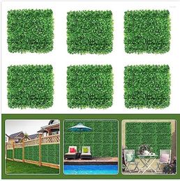 Decorative Flowers Grass Wall Panels Backdrop Greenery With UV Protection For Indoor Outdoor Decor - Fence Covering Privacy