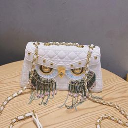 Evening Bags Net red chain bag fashion highend Messenger small female trend owl 230731