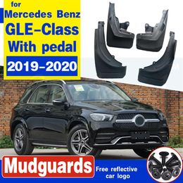 Car Mudflaps Fender Mud Flap Splash Guard Mudguards For Mercedes Benz GLE Class V167 W167 2019-2020 With pedal Accessories296M