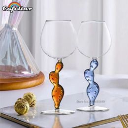 Wine Glasses Italian Ichendorf Design Crystal Cactus Glass Handmade Red Tumbler Wedding Gifts Champagne Cocktail Bordeaux Cup Wholesale 230729