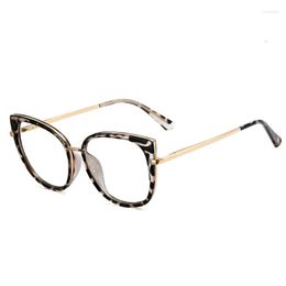 Sunglasses TR90 Cat Eye Myopia Glasses Women Anti Blue Light Vintage Prescription Eyeglasses Frame Female 0 -1.0 1.25 1.75 2.0 2.25
