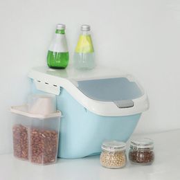 Storage Bottles 6kg Rice Box Grain Cereal Dispenser Flip Lid Food Organiser Container Kitchen Sealed Bucket Insect-proof