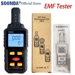 Radiation Testers 3 in 1 Smart Digital Electromagnetic Field Radiation Detector Tester Emf Metre Portable Counter Emission Dosimeter Computer 230731