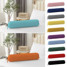 Pillow Case Long Neck Bolster Cylindrical Pillowcase Polyester Pillowslip Headrest Cover Washable Durable Home Decor 230731