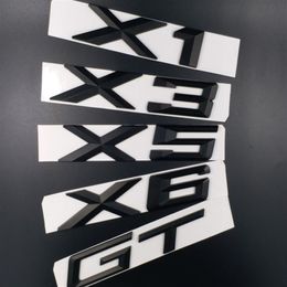 New Car Styling ABS Black X1 X3 X5 X6 Rear Boot Emblem Auto Badge Sticker293I