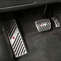 Per antiscivolo Audi A4 A5 A6 A7 A8 Q5 Q7 Pedale Pad Cover Fit Gas Freno Pedali Kit Acceleratore Coperture in acciaio267j