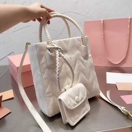 New stylish pleated wander matelasse miu underarm tote bag womens luxurys designer purses handbag clutch crossbody with shoulder Commuter