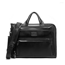 Briefcases 9603110D3 Super Fibre Material Men's Briefcase Business Computer Bag Fashion One Shoulder Handbag