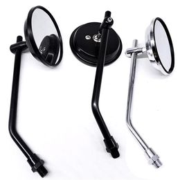 Motorcycle Mirrors 10mm 8mm Universal Side Mirror Rear View Convex Black Retrovisor Moto For R1200GS S1000XR S1000R G310247i