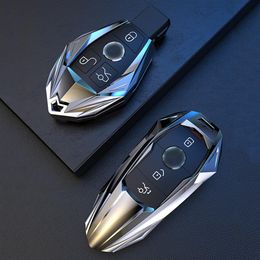 For Mercedes Benz Class A B C S R V GL and ML GLA GLC GLE GLK GLS SLC EQC AMG Car Remote Key Cover Case Key Shell Car Styling250m